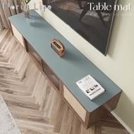 Simple Solid Color Leather TV Cabinet Dust Mat PVC Table Mat Waterproof and Oil Proof Side Cabinet Door Shoe Cabinet Protective Mat