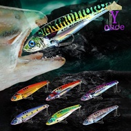 YOUCE 1Pcs Hard Squid Bait, Jigging 5g 15g  Fishing Lure, Universal Metal Wobblers  Eyes Sea Fishing