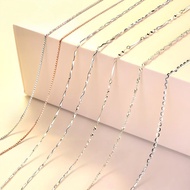 Counter Platinum Plated Necklace pt950 Platinum Necklace Long Short Thin Style 18K Gold Clavicle Cha