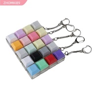 ZHOMKI89 Finger Keyboard Cap, DIY Keyboard Keycap Fidget Keychain,  Keys Button 3 Keys Pass The Time