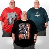 JUMBO MEN'S T-SHIRTS [PACK OF 3 PCS] JUMBO MEN'S T-SHIRTS Wanita SIZE 2XL 3XL 4XL 5XL