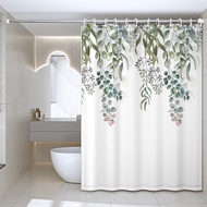 【A VOGUE】 Waterproof Bathroom Shower Curtain Thickened Polyester Fabric Bath Room Privacy Covering