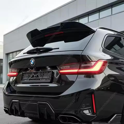 For Bmw G21 Gloss Black FD Style ABS Rear Spoiler Caps 320i 320d 330i 330d 330e M340i Touring Rear T