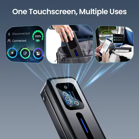 M832D Touchscreen A4 Printer Phomemo Portable A4 Printer, Bluetooth Wireless A4 Maker Thermal Inkles