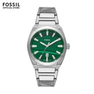 Fossil Men's Everett Analog Watch ( FS6056 ) - Quartz, Silver Case, Round Dial, 18 MM Silver Stainless Steel Band