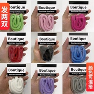 [Ready Stock] Ocai RETRO Shoelace Bread Shoes Thick-Soled Beige Gray Black Red Pink Green Thick Roun