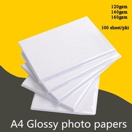 Glossy Paper A4 Size (100Sheets/Pack) (120g / 140g / 160g )