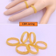 916 Gold Design Rattan Split Ring Gold Ring Solid Ring 916 Gold Bajet Ring 916 Gold Bajet Ring