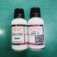 Màu Alcohol Ink pha Epoxy Resin tạo hiệu hứng loang và kéo sợi 30ml