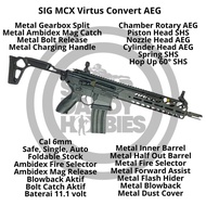 Mainan Konversi AEG SIG MCX Virtus Blowback Chamber AEG Rotary 6mm
