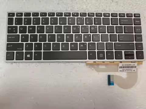 New FOR HP Elitebook 745 G5 840 G5 846 G5 840 G6 ZBook 14u G5 14u G6 Keyboard US No Backlit silver f