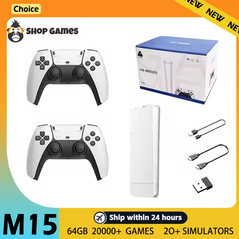 retro game console M15 64GB 20000+game 4K high-definition output handheld video game stick 20+emulat