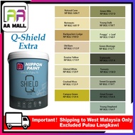 5L Nippon Paint Exterior Q-Shield Extra Delightful Greens & Blue Greens (1696-1766)