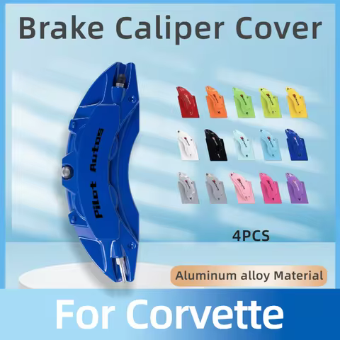 Pilot Autos Brand For Corvette Brake Caliper Cover Aluminum Alloy Metal For Corvette C3 C5 C6 C7 C8
