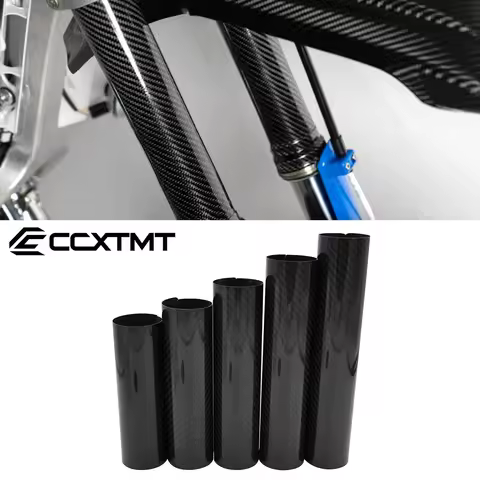 Motorcycle 160mm-248mm Adjustable Carbon Fiber Front Fork Shock Cover Guard For KTM DUKE 125 390 690