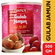 Gulab Jamun Tin-500G (BIKAJI) Tin.