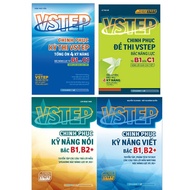 Book - Combo of 4 VSTEP books - Conquer Exam + exam + Writing - Speaking skills - level B1 B2 + Exam