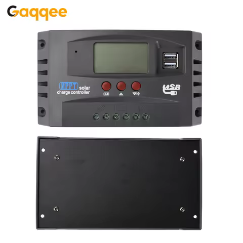 30A 60A 100A mppt solar charge controller Dual USB Ports LCD Solar Charge Controller For Lead-Acid /
