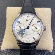 ㍿IWC ZF Factory Portugal Seven Chain Swiss Automatic Mechanical Movement Size 42mm Italian Leather Watch Strap