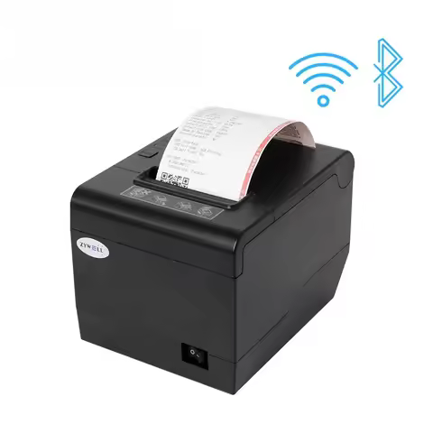 Custom Receipt POS Printer ZYWELL 80 Mm USB Bluetooth WIFI Thermal Bill Ticket Printer