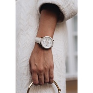 [Official Warranty] Tommy Hilfiger 1781790 Women's Carly Textured Cream Leather Strap Watch