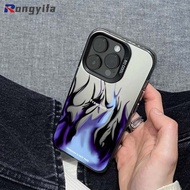 Blue Flame Pattern Phone Case For Realme 8 2 Pro 8i 7i 6i 5i 5S 5 C3 C2 C1 U1 GT 5 Pro 6 3 Neo 6 5 P