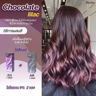 เบอริน่า A14 + A38 ช็อคโกแลตประกายม่วง สีย้อมผม สีผม ครีมย้อมผม เปลี่ยนสีผม Berina A14 + A38 Chocolate Lilac Hair Color Cream