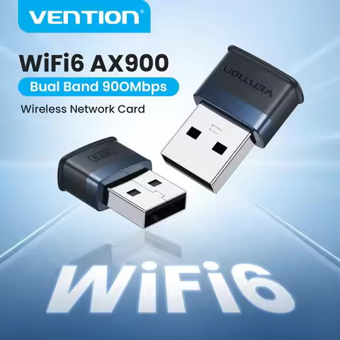 Vention WiFi 6 USB Adapter AX900 Wireless Network Card Dual Band 2.4GHz 5GHz Dongle Antenna USB Wifi