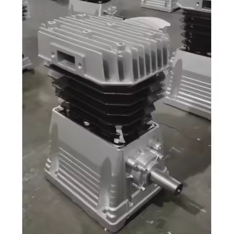 Upgrade Air Compressor Head Low Noise Aluminum Spray Painting King One-piece Double With Auto Repair