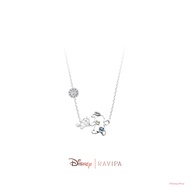 Silver Ducky and Bunny Necklace (Tuscan CZ Diamond and Arctic CZ Diamond)