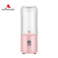 Portable Blender Rechargeable Fresh Fruit Juice Mixer 6 Blades Electric Shake Cup Blender Smoothie Ice Crush Cup Pink