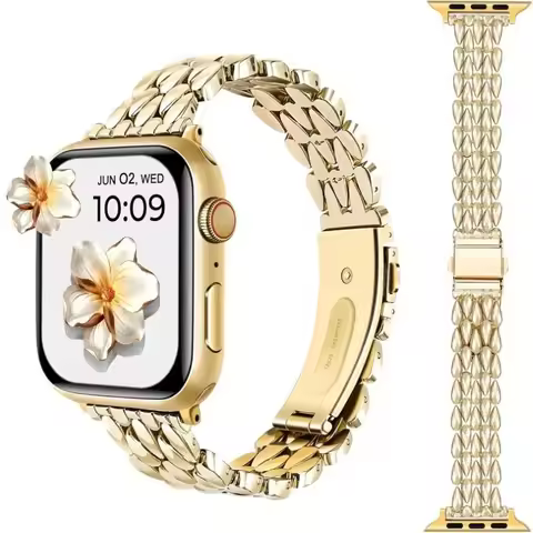 Metal Watch Strap for Apple Watch Band 49 46 45 44 42 41 40 38mm Luxury Repleacement Bracelet for iW