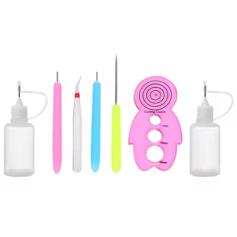 Paper Quilling Tools Set Paper Quilling Tools 7pcs in 1 Set DIY Rolling Kit for Handmade Crafts Curl