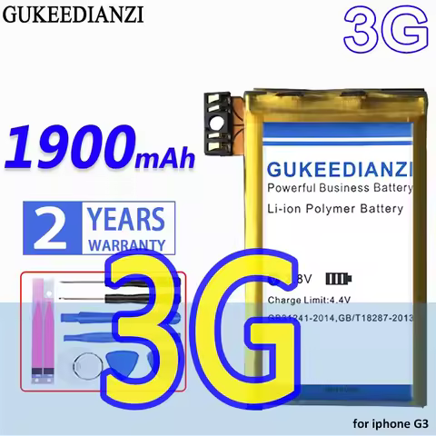 High Capacity GUKEEDIANZI Battery for Apple iPhone 3GS 3G 7 8 Plus 11 pro max bateria