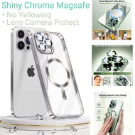AKA Case iphone 16 16e 16Pro Pro Max 16+ Plus Casing Shiny Chrome Magsafe Magnetic Lens Camera Prote