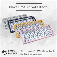 Next time 75 Nt75 Gasket Mechanical Keyboard  | 3/5pin supported | Hot-swappable | 75% with knob