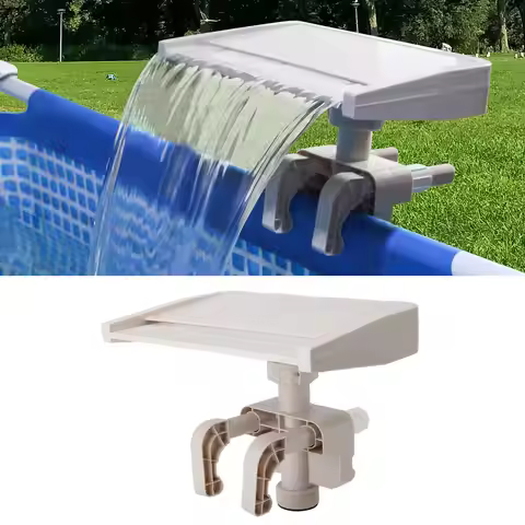 Relaxing Waterfall Cascade Ground Swimming Pool Fountain Spillway Attachment Detachable PVC Pool Cas