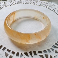 【浪漫相遇】巴西天然飄黃玉髓手鐲 | 天然玉髓 | 送禮