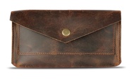 Leather Currency Pouch, Money Organiser, Coin Purse, Retro Clutch Wallet for Men & Women, Cash Walle