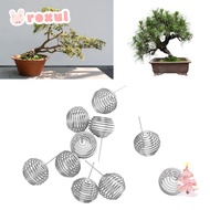 ROXUL 10pcs Bonsai Baskets, Fertilizer Tool Stainless Steel Gardening Fertilization Baskets, Portabl