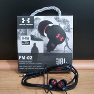 PROMO MURAH !!! HANDSFREE / EARPHONE HEADSET FROM JBL PM-02 ORIGINAL MEGA BASS / EXTRA BASS / SUPER BASS UNDER AMOUR KOMPATIBEL BUAT SEMUA HP ANDROID OPPO/VIVO/SAMSUNG/XIAOMI/REDMI/REALME HeadPhone In-Ear