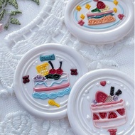 甜品蛋糕系列 火漆封蠟印章手帳 Wax seal