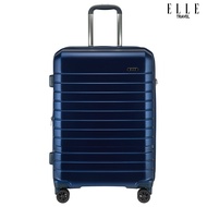 ELLE Travel Uniform Collection กระเป๋าเดินทางขนาดกลาง 24นิ้ว 100% โพลีคาร์บอเนต(PC) คันชักอะลูมิเนียม ล้อหมุน 360องศา ระบบซิปคู่ความปลอดภัยสูงและซิปขยาย