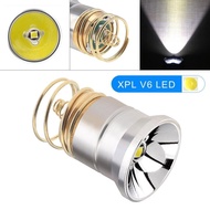 3V-8.4V LED Flashlight Bulbs Replacement XPL V6 Smooth Reflector P60 Drop-in Lamp Fit for Surefire 6