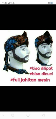 Blangkon Sunda Iket Udeng Peci Kupluk Praktis Model Blangkon Jawa Sunda// Motif Batik Modern