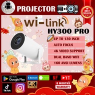 HY300 Pro Projector 4K Android 11.0 LCD 4K Projector 1080P Double WIFI With bluetooth with Netflix/Y