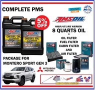 AMSOIL Signature Series Max Duty 5W-30 8 quarts COMPLETE PMS Package for MITSUBISHI MONTERO GEN 3 en