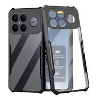 Acrylic Transparent Shockproof Cover For Xiaomi Poco F8 F7 Ultra F8Pro Hard PC+TPU Back Case for Xia