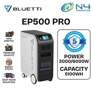 BLUETTI EP500PRO Portable Power Station 5120Wh LiFePO4 3P Surge AC Solar Generator (3000W/6000W)