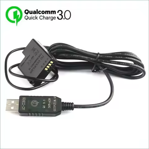DMW-BLH7 Dummy Battery DMW-AC8 DMW-DCC15 DC Coupler for Panasonic DMC-GM1 GM5 GF7 GF8 LX9 LX10 LX15 